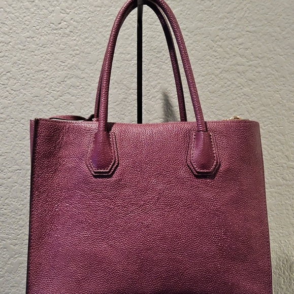 Michael Kors Plum Mercer Handbag - Picture 12 of 13